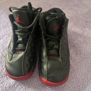 Kids Black and Red Sneakers